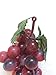 Gecter 2 Bunches of 45Pcs Artificial Grapes Cluster Simulation Fake Fruit Home House Kitchen Party Decor Lifelike(Purple)