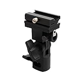 Kaavie Flashlight /Hot Shoe/Umbrella Holder with Swivel/Tilt Bracket for Nikon and Canon E430 E580 SB600 SB800 SB900