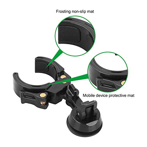 ESSLNB Universal Cell Phone Adapter Mount Spotting Scope Cell Phone Adapter for Telescope Sucker Mobile Device Holder 180°Angle Or Length Adjustment for Binoculars Monocular