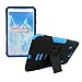 Samsung Galaxy Tab 4 7.0 case, iRhino Black-blue Heavy Duty rugged Hybrid Case cover with Build In Kickstand Protective Case For Samsung galaxy Tab 4 7 inch T230 Tablet