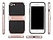 Nicexx iPhone 7 Case with Kickstand and Dual Layer Protection with Soft TPU & Hard PC Premium Luxury Shock Absorbing Shockproof Cover for iPhone 7 (Rose Gold)