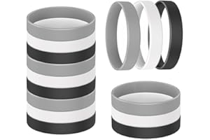 YalsFTY 15 Pieces Silicone Wristbands, Solid Rubber Stretch Color Bracelets for Women Men Teen Gifts, 7-7/8 inches (20 cm), R