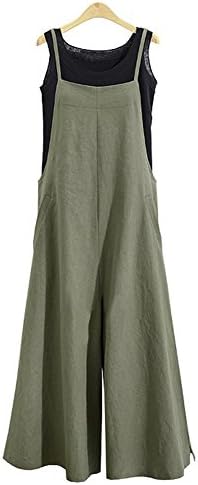 IMAYONDIAWomen's Jumpsuits Casual Long Rompers Wide Leg Baggy Bibs Overalls Pants S-5XL