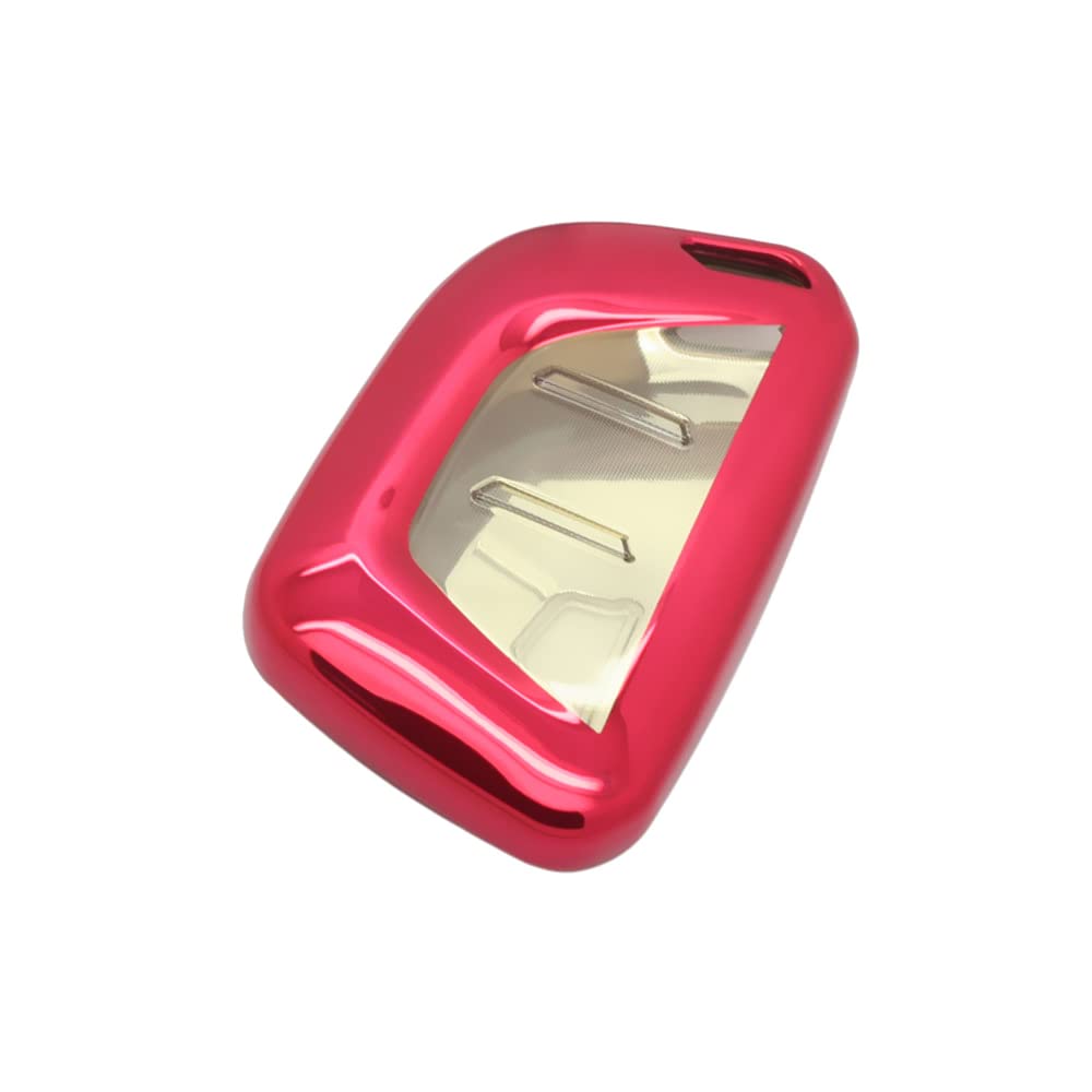 BROVACS Soft TPU Case Shell Cover Protector Holder Compatible with CADILLAC CT4 CT5 Smart Remote Key Fob 5 6 Button SV9770 Red