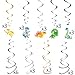 192 Pieces Dinosaur Party Supplies Pack - Serves 20 - Set Includes Favors - Plates - Cups - Napkins - Table Cloth - Cutlery - Birthday Banner and Decorations