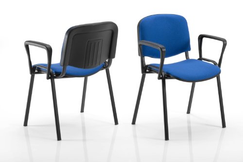 KARISMA-ISO-IMBOTTITOB-Sedia-In-Plastica-Casa-Ufficio-Attesa-Scuola-Bar-Blu