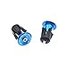 iParaAiluRy Bike Bar End Plugs Handsome Universal Rubber Sponge Aluminum Handlebar Plug (1 Pair, Out Dia. 23mm/28mm, Black/Blue/Golden/Gray/Green/Red)