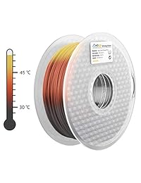 Filamento de impresora 3D AMOLEN, filtro de cambio de color de temperatura de 0.069 in +   0.001 in, incluye filamento de muestra 100  EE.UU.