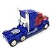 KIDSTHRILL Truck Toy 2 in 1 Truck | Realistic Robot - Bump and Go Action - Sounds & Colorful Lights - Blue and Red Color Combo - Compact Measurements - for Girls and Boys