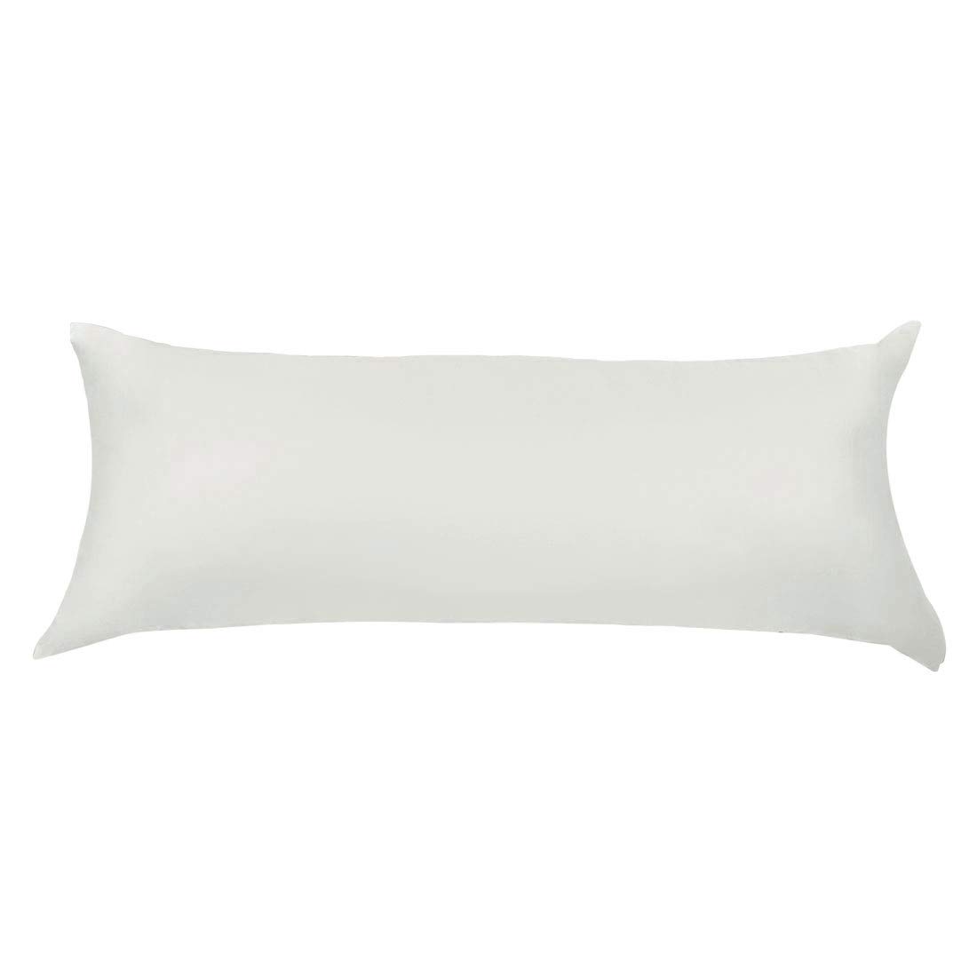 PiccoCasa Body Pillow Cover Pillowcase, 300 Thread Count, 100% Long Staple Combed Cotton, Body Pillow Case with Zipper Closure Silver Grey Body(51x122cm)