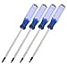uxcell 4 Pcs Nonslip Handle T5 T6 T7 T8 Torx Magnetic Screwdriver Set