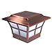 4X4 COPPER PLATED PRESTIGE SOLAR POST CAP by Mr. Light