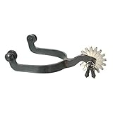 Kelly Silver Black Steel Star Jingle Bob Spurs