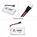 Noiposi 5 pcs 3.7v 600mah 20c lipo Battery with X6 Charger Compatiable with X708W X5C X5C X5SW X5SC T32 T5W Quadcopter