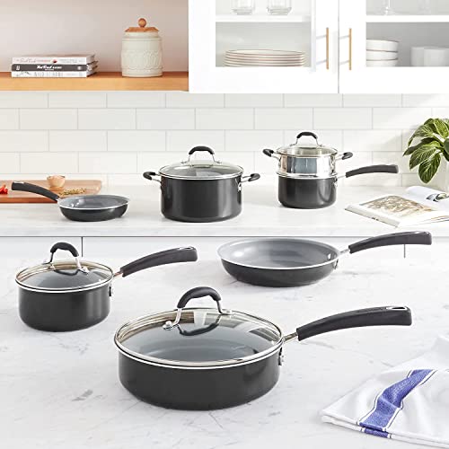Cuisinart 11Piece Nonstick Cookware Set, Ceramica XT, Black, 73330H