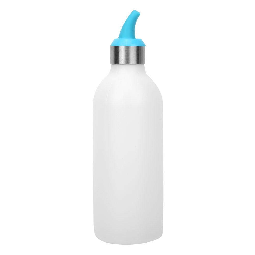 TOPINCN 1Pcs 450Ml Plastic Squeeze Bottles Clear Bpa Free Condiment Bottle Kitchen Storage Container for Ketchup Mustard Mayo Hot Sauce Olive Oil(Blue)