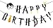 JAGGER M [Upgraded] Harry Potter Party Supplies – Happy Birthday Banner Felt Garland Party Decoration, Black