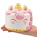 R.HORSE Jumbo Cute Unicorn Mousse Kawaii Cream Scented Squishies Slow Rising Decompression Squeeze Toys for Kids or Stress Relief Toy Hop Props, Decorative Props Large (Unicorn Cake)