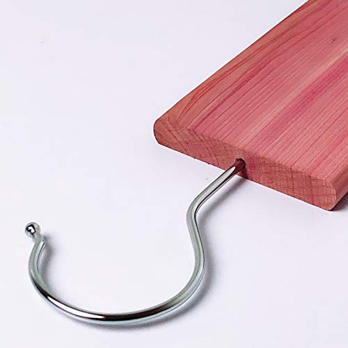 Cedar Space Cedar Hang Ups - Cedar Blocks for Closet Storage, 100% Nature Aromatic Red Cederwood Home Decor (Cedar Hang ups 11pcs)
