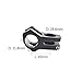 Three BY Bike Stem 31.8 Bike Stem 45mm Short Handlebar Mountain Aluminium Alloy for Most Bicycle,MTB,BMX,Fixed Gear Bicycle,Cycling-Blackthumb 1