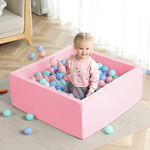 TRENDBOX Ball Pit Kids Ball Pit Memory Foam Ball Pit Square Ball Pits