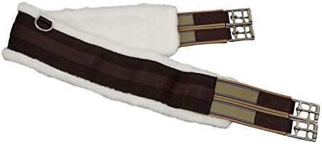 Fleece English Girth with Double Elastic: 30" to 58"