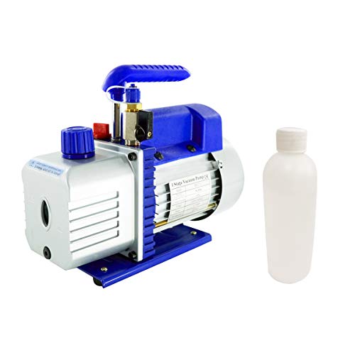 4CFM 1/3HP Single Stage Rotary Vane Vacuum Pump, Vacuum Pump HVAC 110V