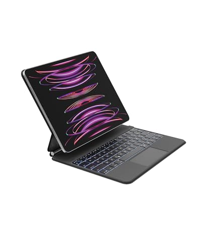 Belkin Pro iPad Keyboard Case with Magnetic Stand Backlit Multi-Touch Keys, Apple Pencil Compartment, Wireless AZERTY Keyboard for iPad M4 Pro 13