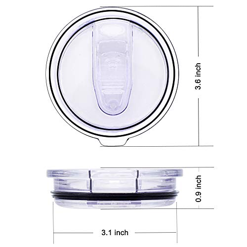 100 Spill Proof 20 oz Sliding Lids, No Leak Slider Replacement Lids