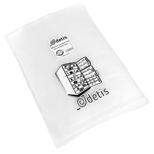 Pack of 100 Quart Size Vacuum Sealer Bags 8x12 inch, BPA Free, Heavy Duty, Sous Vide compatible