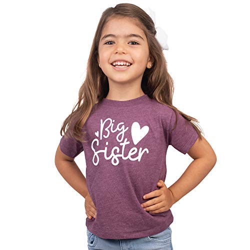 ELLA COLE COMPANY Big Sister Announcement TShirt for Toddler Girl