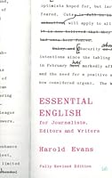 Cover of Essential English for Journalists, Editors and Writers