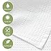 GILDEN TREE Waffle Towel Set Quick Dry Thin | 2 Bath Towels | 2 Hand Towels | 2 Washcloths, Classic Style (White)