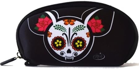 Evilkid, SUGAR SKULL CHIHUAHUA, Waterproof Neoprene pouch, WALLET - 6.5"x3.5"x1"