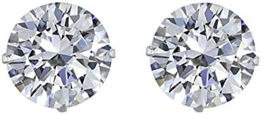MUUII “Starlight” 925 Sterling Silver Stud Earrings made with Cubic Zirconia Swarovski ® crystals – Emerald Cut - Stunning Diamond Like Shine