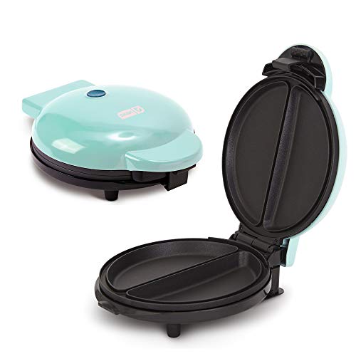 Dash DEOM8100AQ 8" Express Omelette Maker: Perfect for Eggs, Frittatas, Paninis, Pizza Pockets & Other Breakfast, Lunch, and Dinner Options, with Easy Clean, Dual Non Stick Plates, Aqua