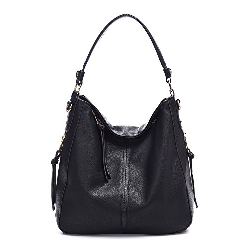 DDDH Vintage Hobo Handbags Shoulder Bags Durable Leather Tote Bags