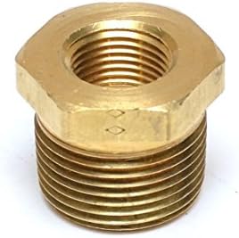 Brass Pipe Reducer Bushing 3/4" NPT Male - 3/8" NPT Female