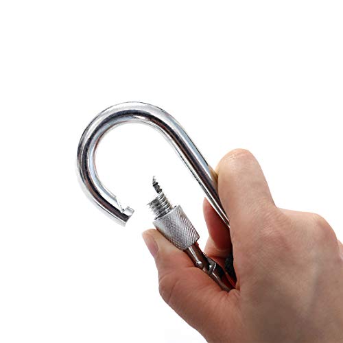 GINEE 10mm Static Outdoor Rock Climbing Rope with Carabiner 50FT Black,Rescue Grappling Lifeline Escape Descender Abseiling Rope,Magnet Fishing Rope,Arborist Tree Climbing Gear with Safety Ropes