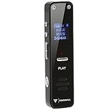 Tenswall Digital Voice Recorder Pen Double Microphone & Sound Recorder Dictaphone Rechargeable 8GB USB Rechargeable MP3 Player