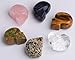 JIC Gem 5pcs Healing Crystal Quratz Hand Carved Human Skulls Pocket Statue Figurine Decor Energy Reiki Gemstones 1.5
