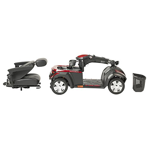 Drive Ventura Power Mobility Scooter, 4 Wheel, 18" Captains Seat & FREE Medical Utility Bag Black! - #VENTURA418CS