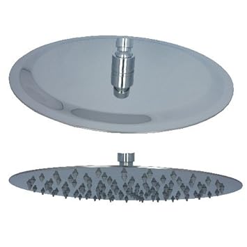 Edelstahl Regenbrause Regendusche Duschkopf Brausekopf Kopfbrause Überkopfbrause Kopfdusche 30cm Durchmesser Kugelgelenk 1/2 