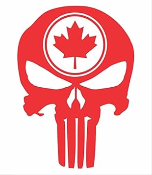 amazon com maple leaf punisher skull decal premium 5inch red canada canadian hockey molon labe sniper military iii truck suv motorcycle helmet vans wall art laptop notebook tablet pink automotive maple leaf punisher skull decal premium 5inch red canada canadian hockey molon labe sniper military iii truck suv motorcycle helmet