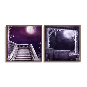Framed Dreamscape Home Artwork for Living Room Bedroom x2 Panels