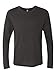 Next Level Men's Performance Blended Long Sleeve Jersey, Large, Vintage Black