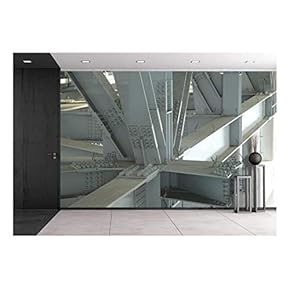 Steel Buildings - Removable Wall Mural | Self-Adhesive Large Wallpaper - 66x96 inches