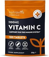 Nutravita Vitamin C Tablets 1100mg - 180 Vegan Tablets - Immune Support view 1