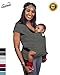 Slate Grey Baby Sling Carrier Wrap by Cozitot | Stretchy All Cloth Baby Carrier | Baby Wrap Sling | Small to Plus Size Baby Sling | Nursing Cover | Best Baby Shower GIF