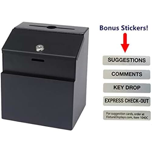 Locking Drop Box with Top Slot